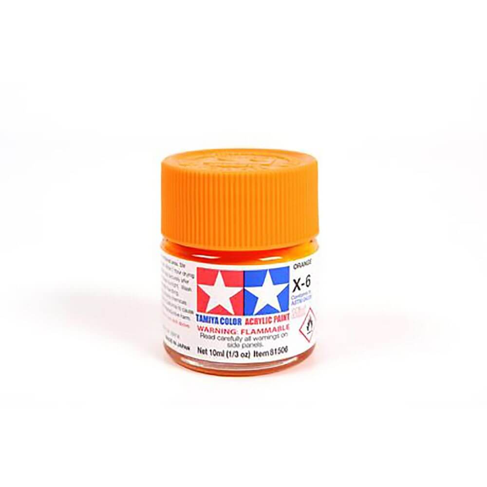 10ml Orange Acrylic Mini Paint X-6 Tamiya