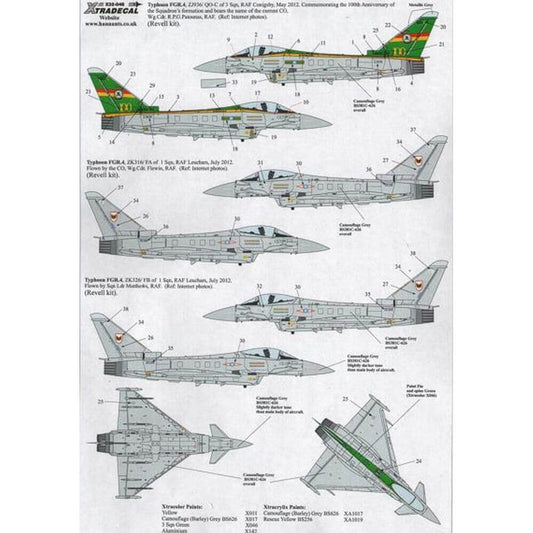 1:32 Eurofighter EC2000 Typhoon X32048 Xtradecal