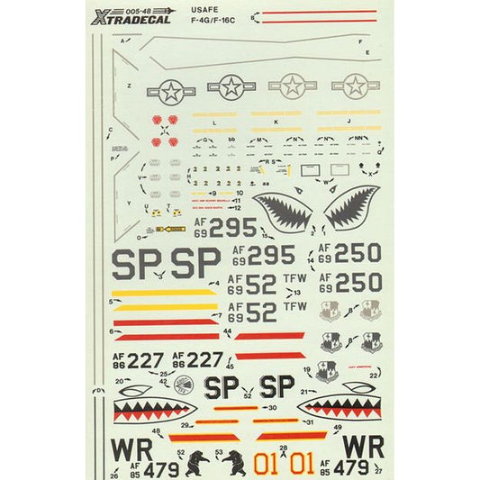 Xtradecal X48005 United States Air Force in Europe - USAFE Pt. 1 - 1:48