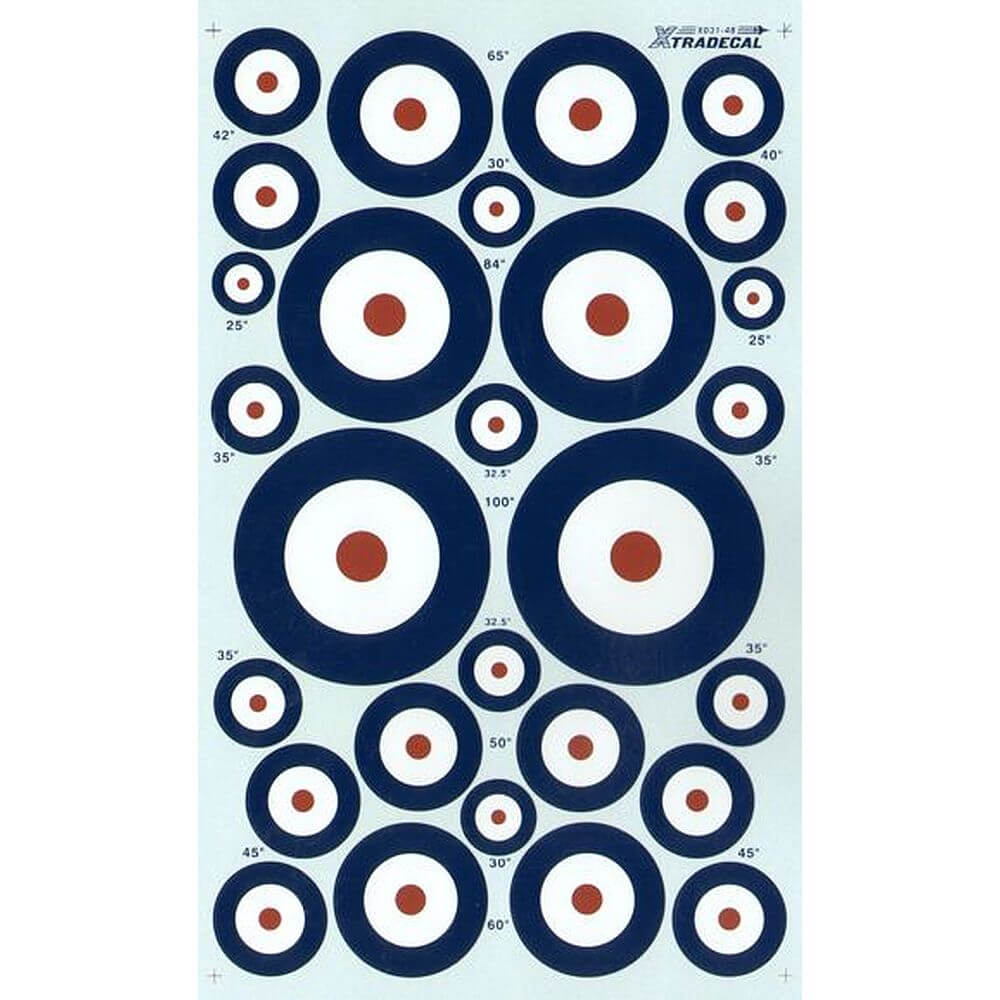 1:48 RAF Roundels Type A Decals X48031 Xtradecal