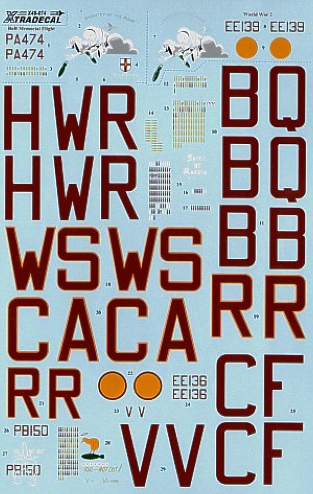 1:48 Lancaster Mk.I/III Ton-Up Avro Lancasters Decals X48074 Xtradecal