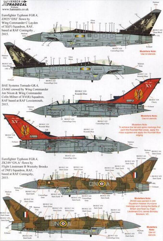 1:48 RAF/RN Update 2015 Decals X48154 Xtradecal