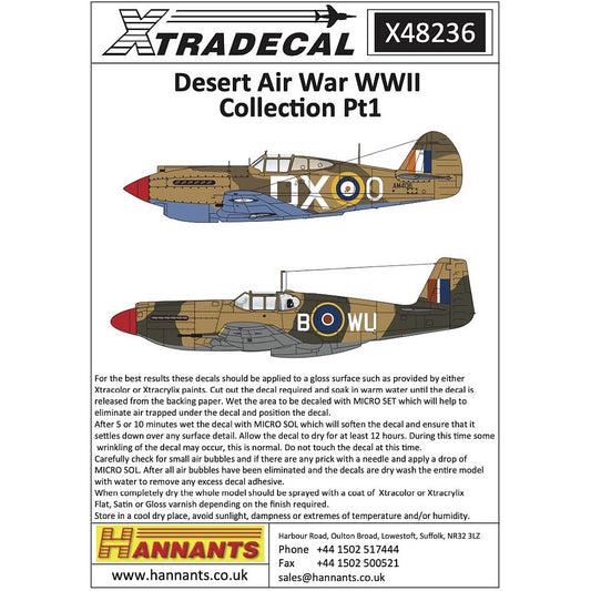 Xtradecal X48236 Desert Air War Collection Part 1 1/48