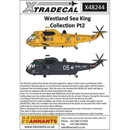 1:48 Westland Sea King Collection Pt2 X48244 Xtradecal