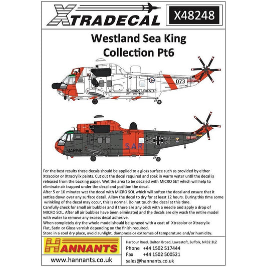 1:48 Westland Sea King Collection Pt6 X48248 Xtradecal