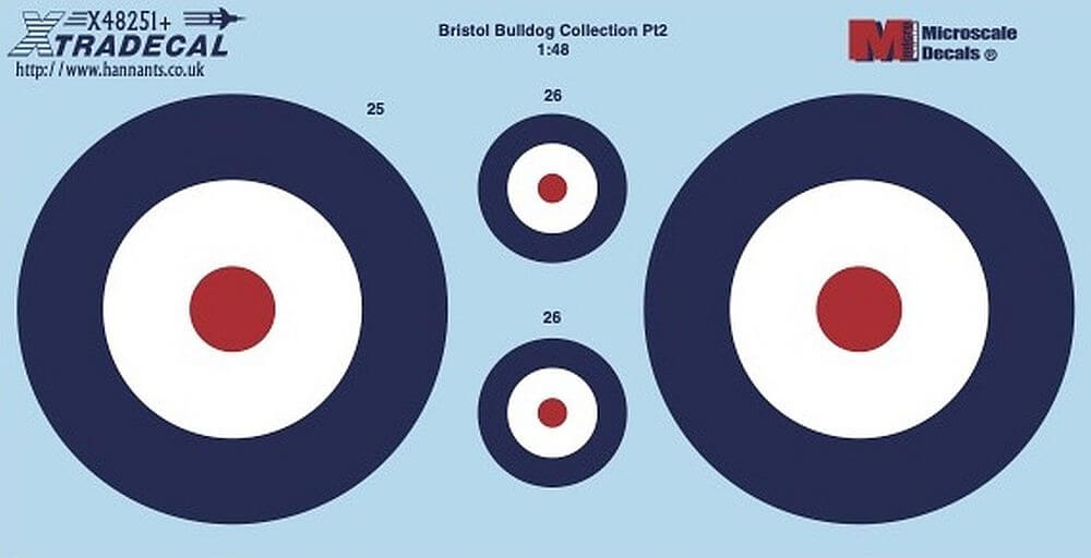 1:48 Bristol Bulldog Collection Pt2 X48251 Xtradecal