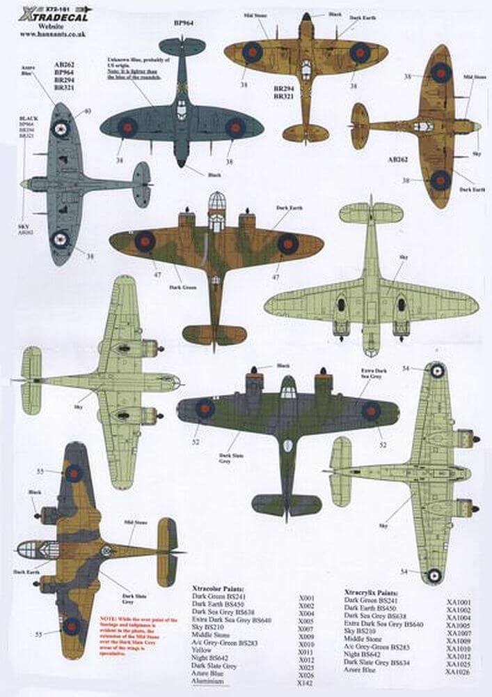 1:72 The Battle for Malta RAF Decals X72161 Xtradecal