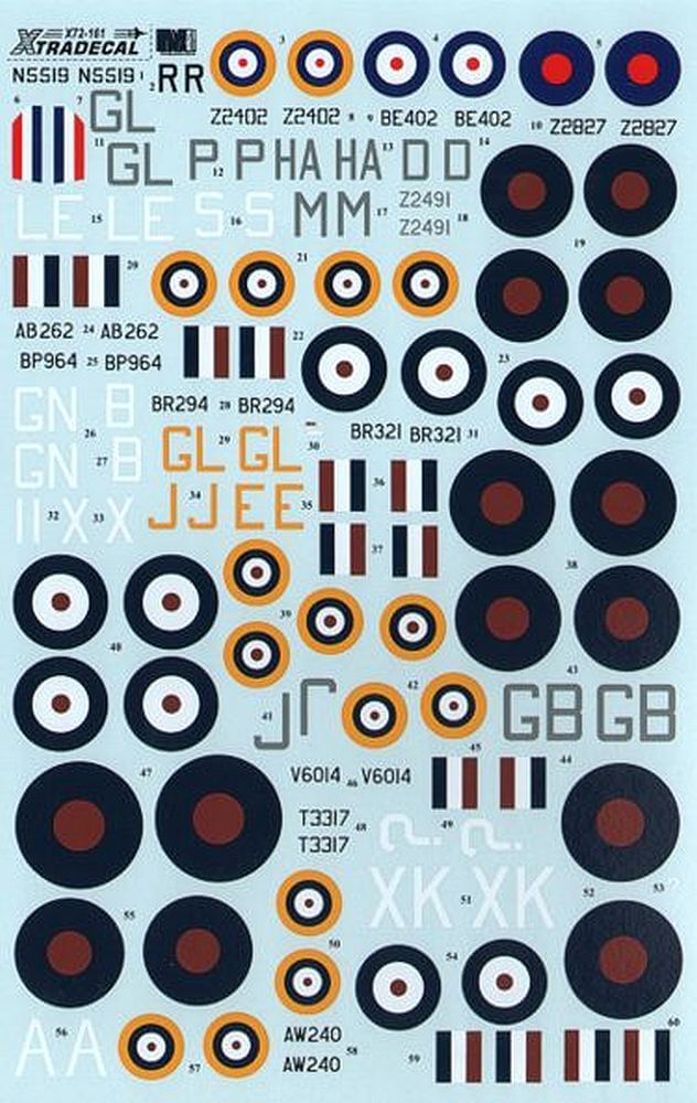 1:72 The Battle for Malta RAF Decals X72161 Xtradecal