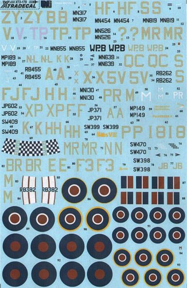 1:72 Hawker Typhoon Mk.IB Decals X72179 Xtradecal