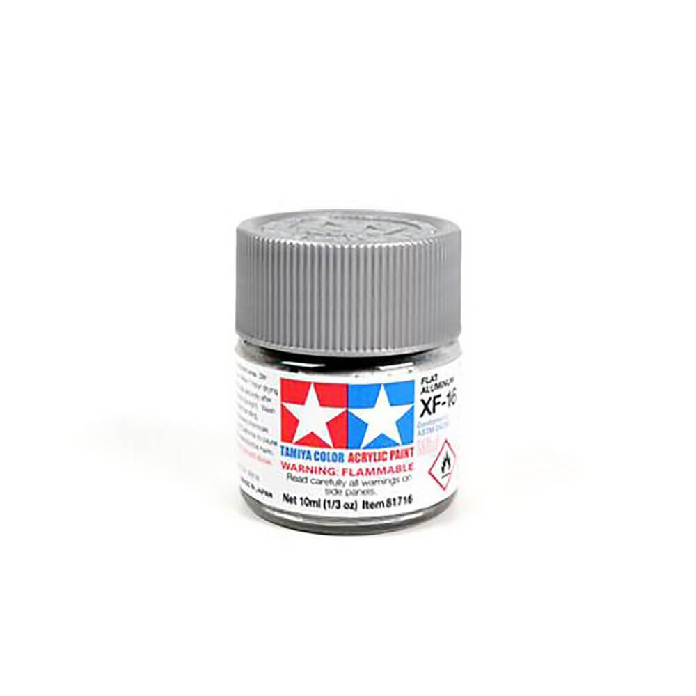 10ml Flat Aluminium Acrylic Mini Paint XF-16 Tamiya