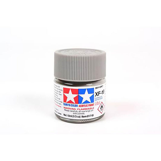 10ml Sky Grey Acrylic Mini Paint XF-19 Tamiya