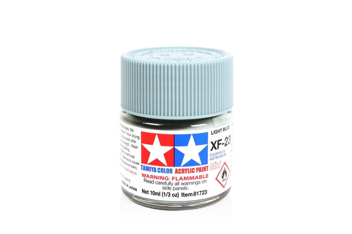 10ml Light Blue Acrylic Mini XF-23 Tamiya