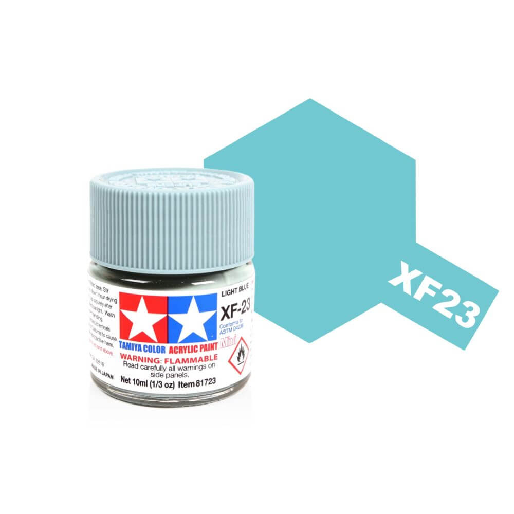 10ml Light Blue Acrylic Mini XF-23 Tamiya