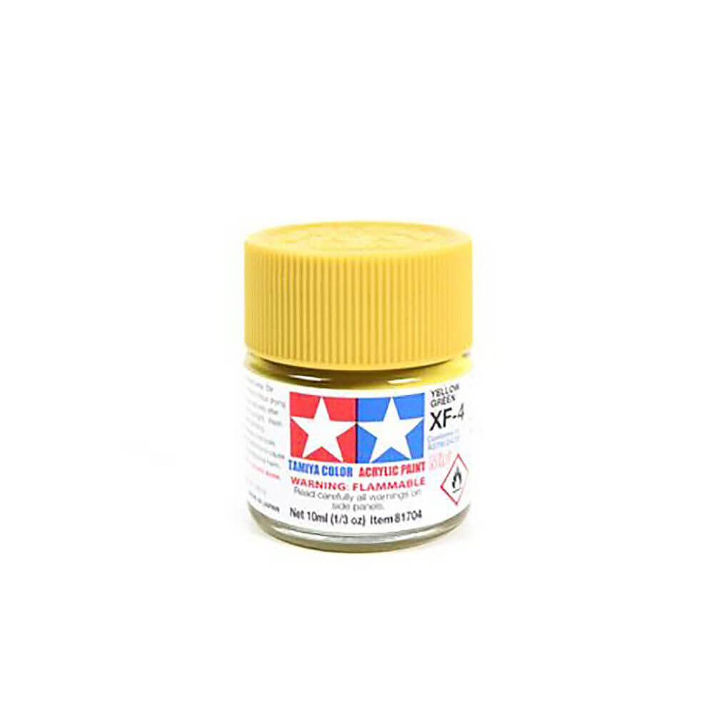 10ml Yellow Green Acrylic Mini Paint XF-4 Tamiya