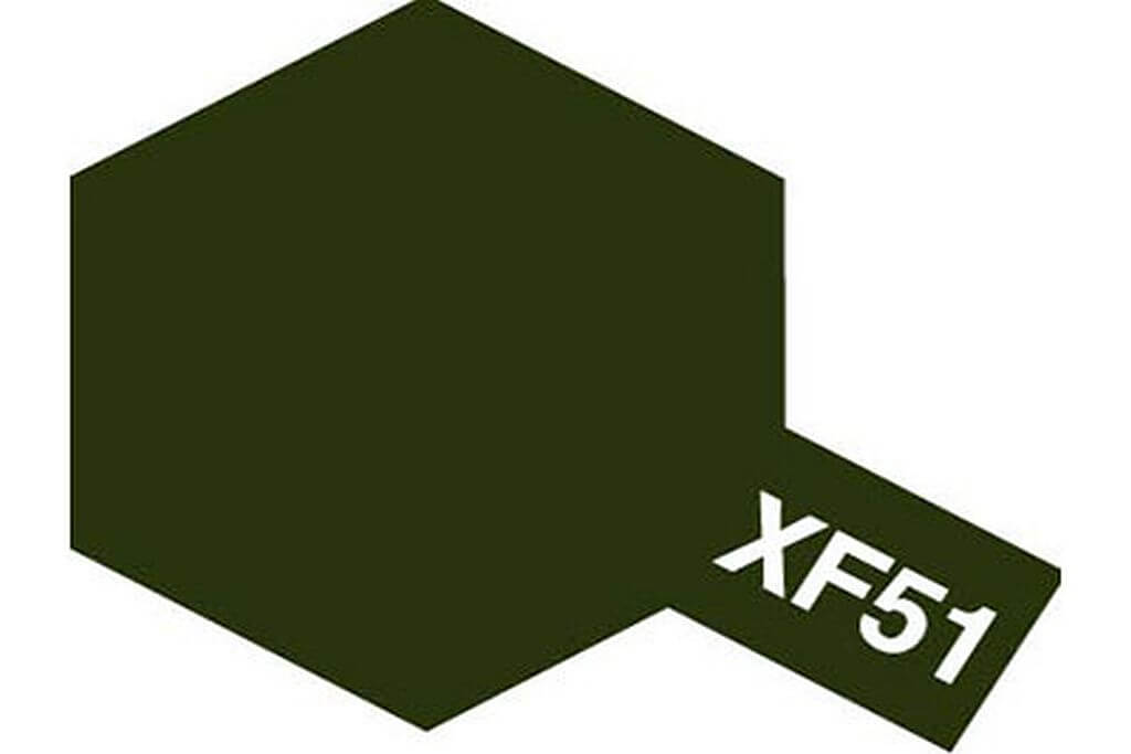 10ml Khaki Drab Acrylic Mini Paint XF-51 Tamiya