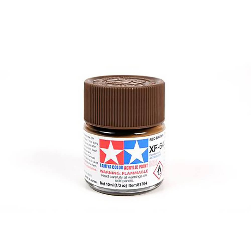 10ml Red Brown Acrylic Mini Paint XF-64 Tamiya