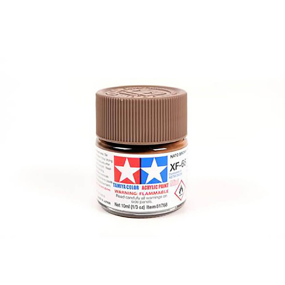 10ml NATO Brown Acrylic Mini Paint XF-68 Tamiya