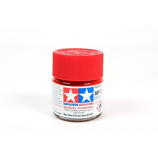 10ml Flat Red Acrylic Mini Paint XF-7 Tamiya