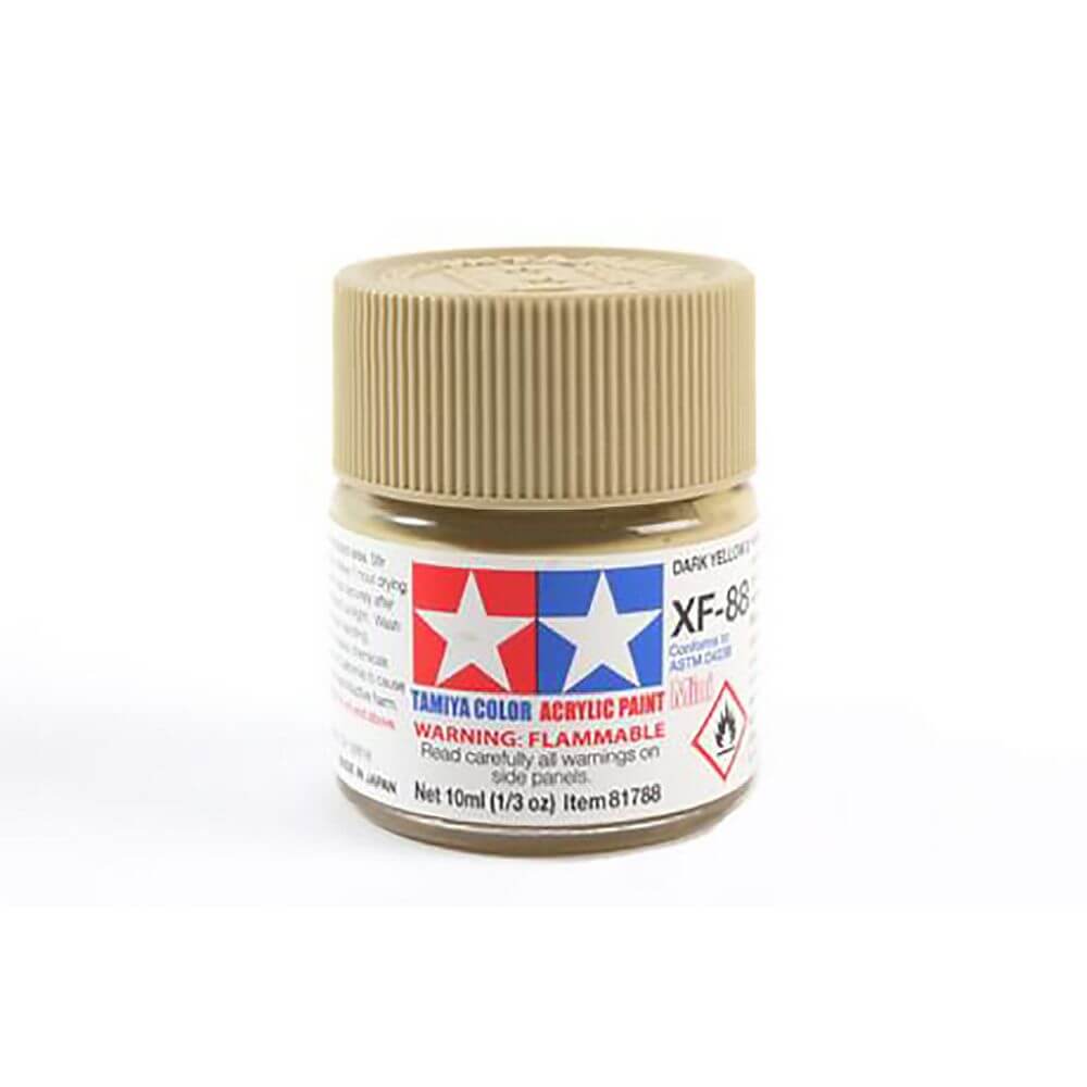 10ml Dark Yellow 2 Acrylic Mini Paint XF-88 Tamiya