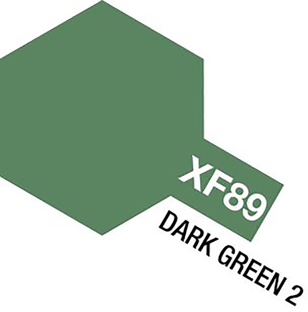 10ml Dark Green 2 Acrylic Mini Paint XF-89 Tamiya