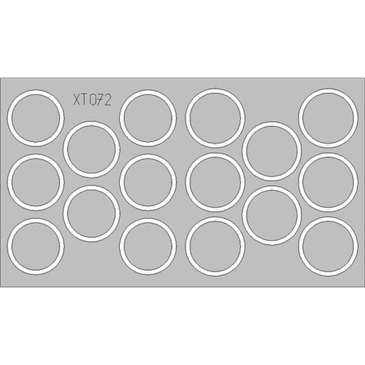 1:35 Panther Ausf.G wheel mask for Tamiya XT072 Eduard