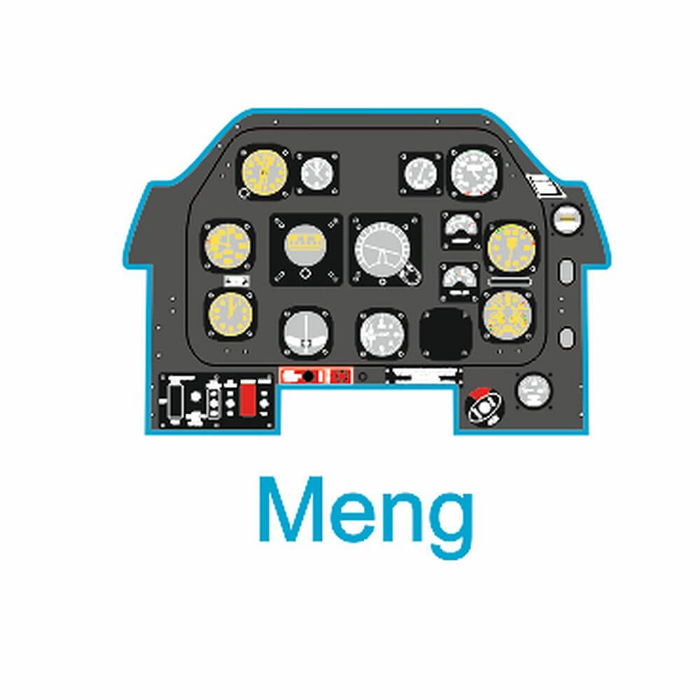 1:48 P-51D early Instrument Panel for Meng YMA4819 Yahu Models