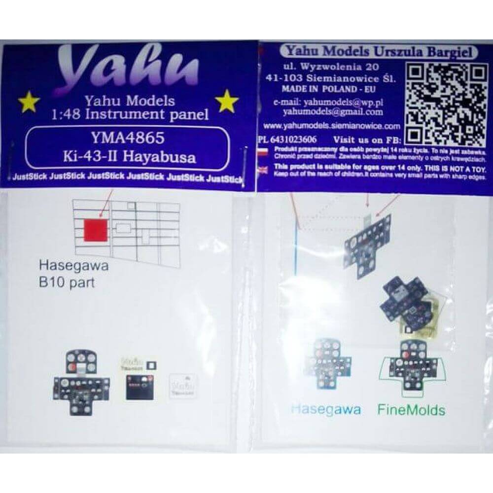 1:48 Nakajima Ki-43-II for Fine Molds, Hasegawa YMA4865 Yahu Models