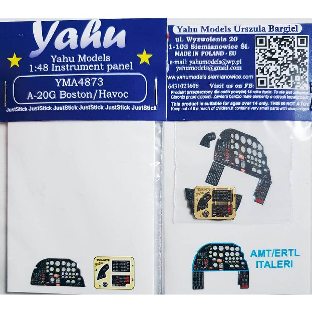 1:48 A-20G Boston / Havoc for AMT, ERTL, Italeri YMA4873 Yahu Models