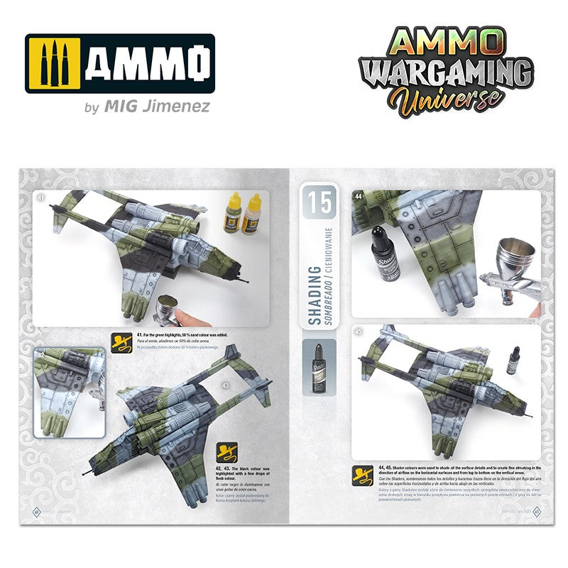 AMMO WARGAMING UNIVERSE Book 08 - Aircraft and Spaceship Weathering A.MIG-6927 Ammo Mig