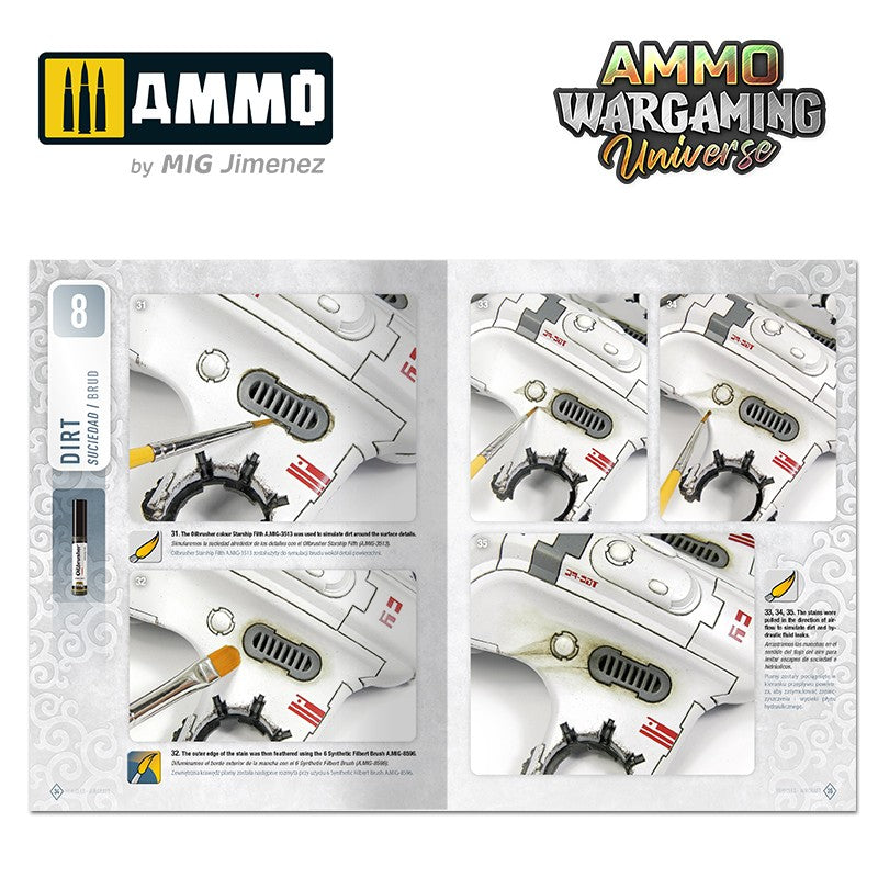 AMMO WARGAMING UNIVERSE Book 08 - Aircraft and Spaceship Weathering A.MIG-6927 Ammo Mig