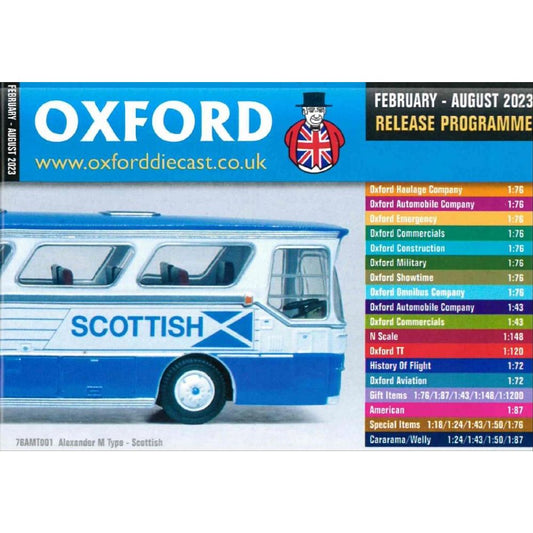 Oxford Diecast 48 Page Release Programme Catalogue Feb-Aug 2023