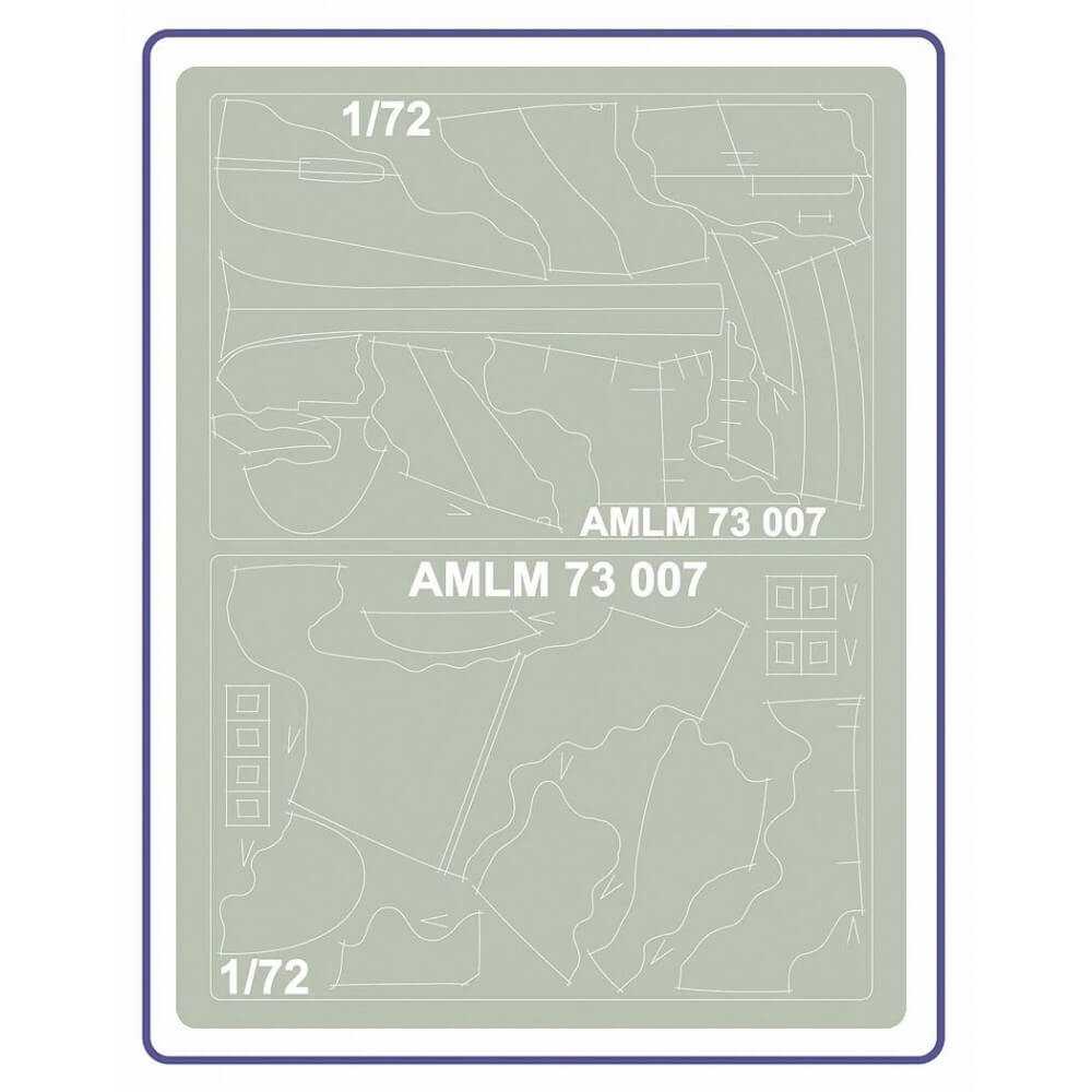 1:72 Spitfire Mk.I, Mk.II The "B" Camouflage Masking Set AMLM73007 AML