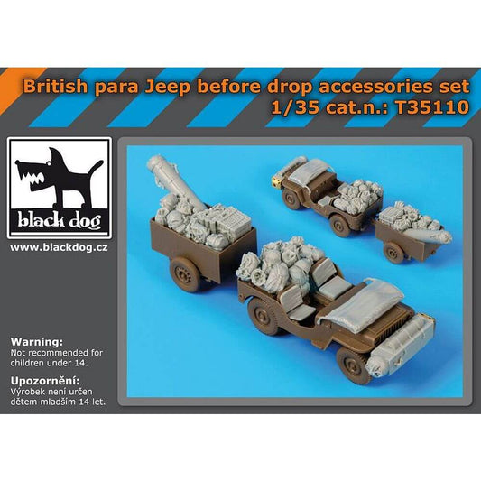 1:35 British para Jeep before drop accessories set for Bronco T35110 Black Dog