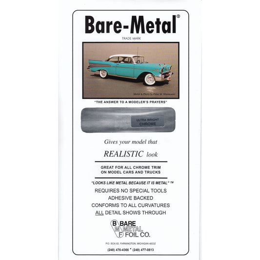 Bare-Metal 004 Ultra Bright Chrome Foil (Self Adhesive)