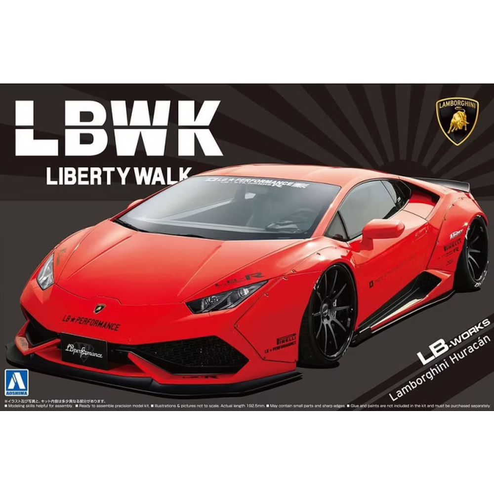 Aoshima 05988 Lamborghini Huracan Liberty Walk LB-Works Ver. 1 1/24
