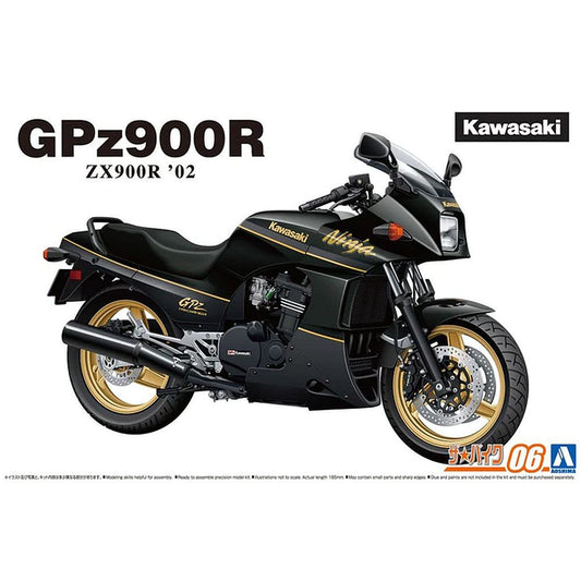 Aoshima 06312 Kawasaki ZX900R GPz900R Ninja '02 1/12