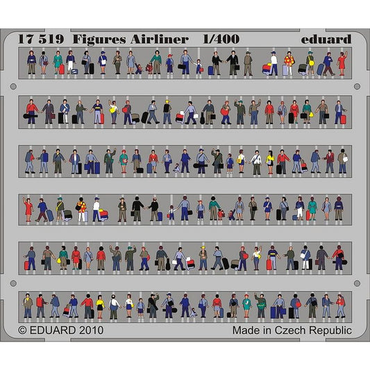 Eduard 17519 Photo Etched Figures Airliner 1/400