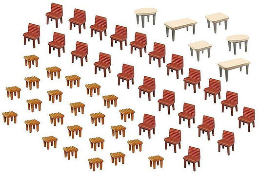 Faller 180438 H0 Tables & Chairs Model Railway Accessories - SGS Model Store