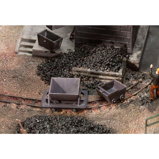 FALLER Narrow Gauge (HOe) Trolleys & Mining Carts Kit I HO Gauge 180916