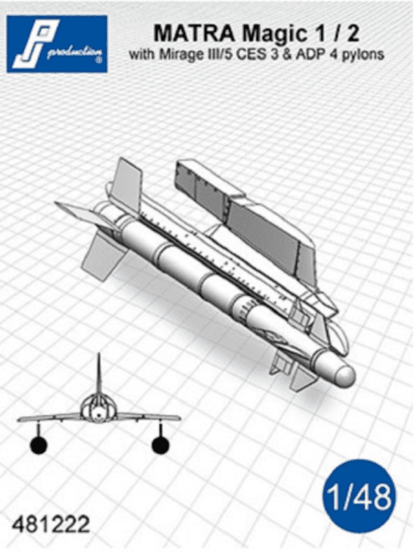 PJ Production 481222 1/48 resin MATRA Magic 1/2 with pylons - SGS Model Store