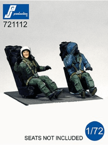 PJ Production 721112 1/72 modern French pilots seated Resin Figures - SGS Model Store