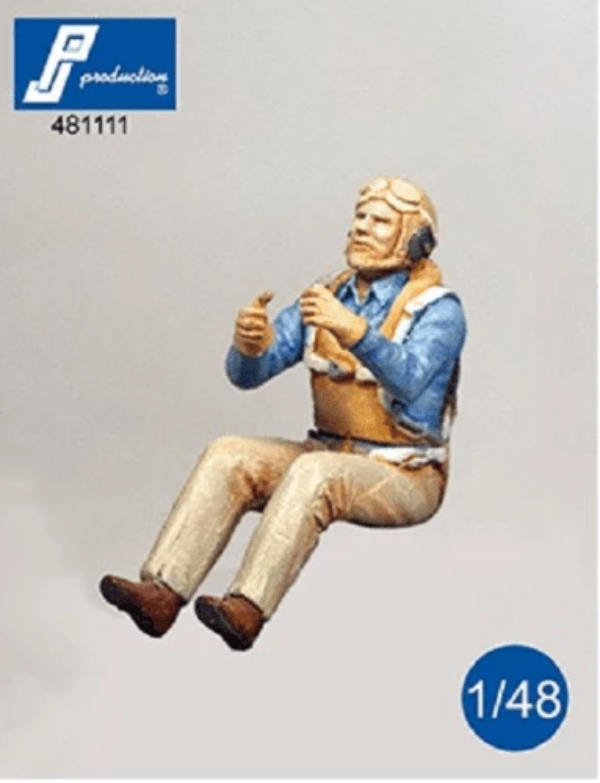PJ Production 481111 1/48 US Navy gunner seated in aircraft Resin Figure - SGS Model Store