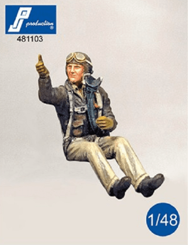 PJ Production 481103 1/48 WWII USAF fighter Pilot seated in aircraft - SGS Model Store