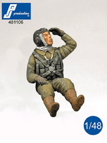 PJ Production 481106 1/48 WWII Japanese Pilot seated in aircraft - SGS Model Store