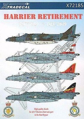 Xtradecal X72185 1/72 UK Air Arm Update Harrier Retirement Model Decals - SGS Model Store