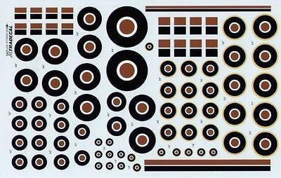 Xtradecal X72044 1/72 RAF Roundels C/C1 Type and Fin Flashes Model Decals - SGS Model Store