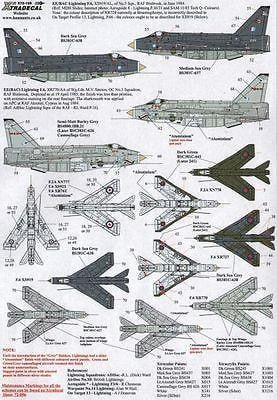 Xtradecal X72155 1/72 BAC/EE Lightning Model Decals - SGS Model Store