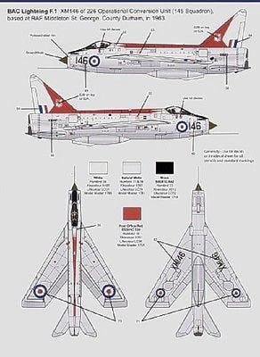 Model Alliance MA-48183 1/48 BAC/EE Lightning Part 5 Model Decals - SGS Model Store