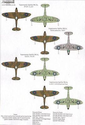 Xtradecal X48145 1/48 Spitfire Mk.Ia Battle of Britain Pt.2 Model Decals - SGS Model Store