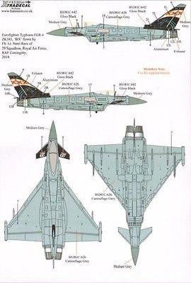 Xtradecal X32056 1/32 BAe Eurofighter Typhoon FGR.4 Model Decals - SGS Model Store